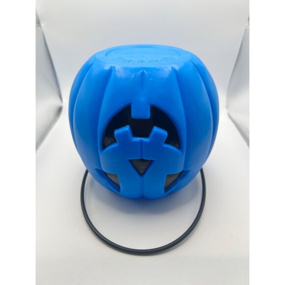 VTG Rare Lisa Frank Halloween Jack-O-Lantern Blue Plastic Pumpkin Pail Bucket - Picture 8 of 11
